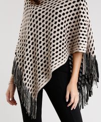 Poncho-Feminino-em-Trico-com-Franjas-Kaki-8482125-Kaki_4