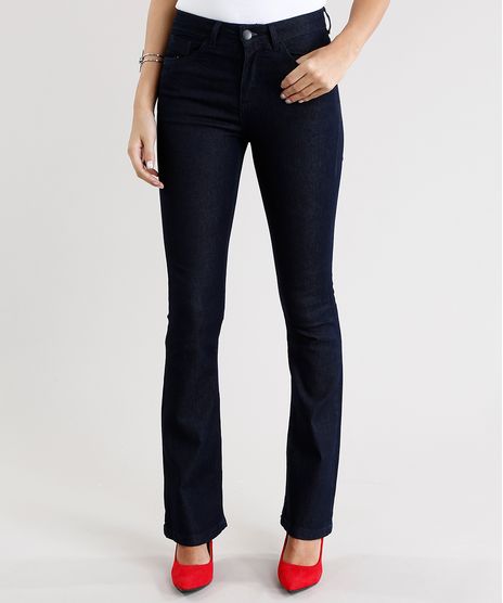 Calca-Jeans-Feminina-Boot-Cut-Cintura-Alta-Azul-Escuro-9031171-Azul_Escuro_1