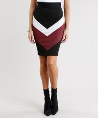 Saia-Feminina-Lapis-Estampada-Geometrica-Curta-Preto-9026332-Preto_1