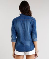 Camisa-Jeans-Feminina-Manga-Longa-Azul-Escuro-9072661-Azul_Escuro_2