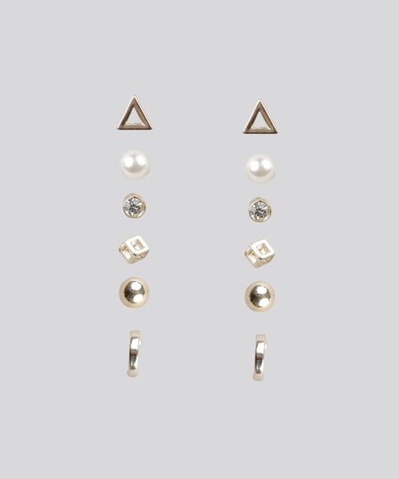 Kit-de-6-Brincos-Dourado-8971050-Dourado_1