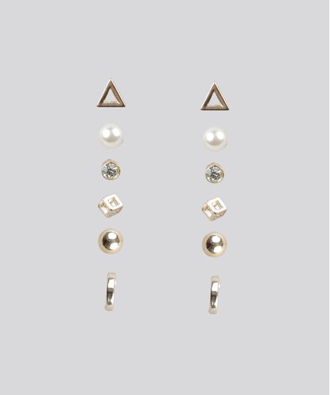 Kit-de-6-Brincos-Dourado-8971050-Dourado_1