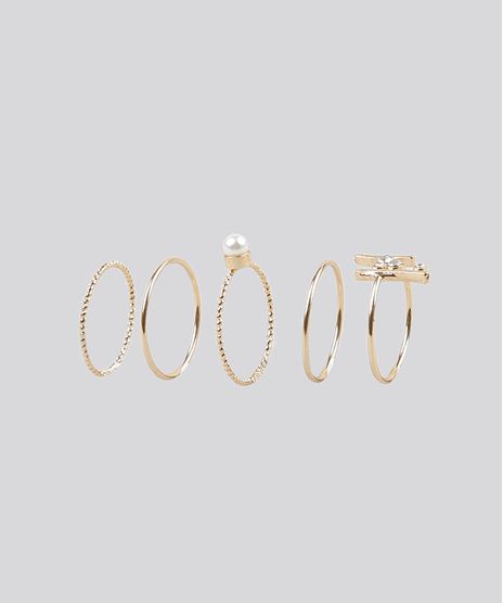 Kit-de-5-Aneis-Dourado-8838996-Dourado_1