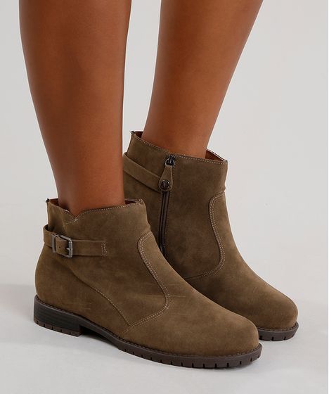bota feminina com fivelas vizzano