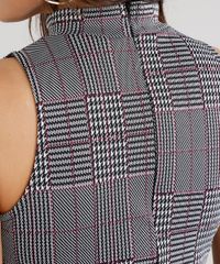 Vestido-Feminino-Xadrez-Gola-Alta-Curto-com-Babado-Sem-Manga-Cinza-9064585-Cinza_4