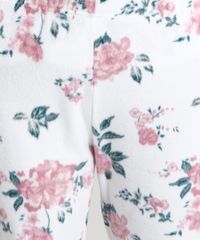 Pijama-Feminino-em-Fleece-Estampado-Floral-Manga-Longa--Branco-8875834-Branco_4