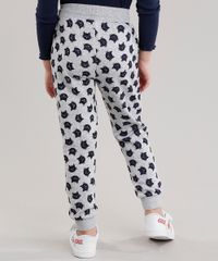 Calca-Infantil-em-Moletom-Estampada-de-Gatinhos-Cinza-Mescla-8830297-Cinza_Mescla_2