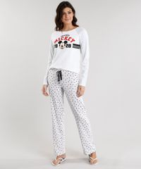 Pijama-Feminino-Mickey-Mouse-Manga-Longa-Decote-Redondo-Cinza-Mescla-Claro-9119092-Cinza_Mescla_Claro_1