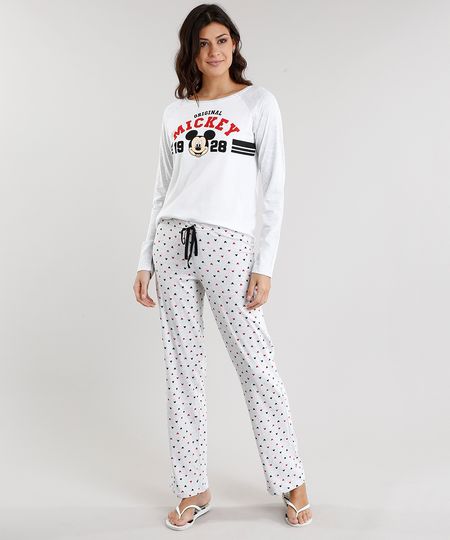 Pijama-Feminino-Mickey-Mouse-Manga-Longa-Decote-Redondo-Cinza-Mescla-Claro-9119092-Cinza_Mescla_Claro_1