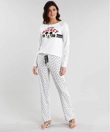 Pijama-Feminino-Mickey-Mouse-Manga-Longa-Decote-Redondo-Cinza-Mescla-Claro-9119092-Cinza_Mescla_Claro_1