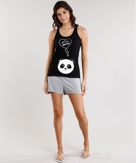 Pijama-Feminino--Helo-Monday--Panda-Regata-Preto-9038832-Preto_1