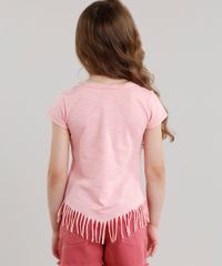 Blusa-Infantil--La-Reponse--com-Franjas-Manga-Curta-Decote-Redondo-Rosa-9108907-Rosa_2