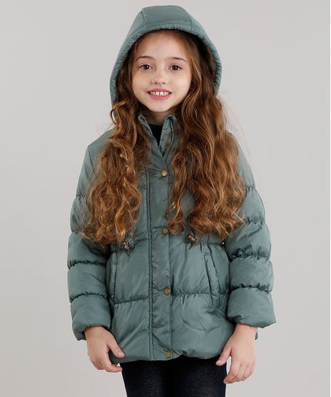 Jaqueta-Infantil-Puffer-com-Capuz-e-Pelo-Manga-Longa-Verde-8866703-Verde_1