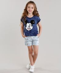 Blusa-Infantil-Mickey-com-Bordado-Paete-Dupla-Face-Manga-Curta-Decote-Redondo-Azul-Marinho-9114158-Azul_Marinho_3