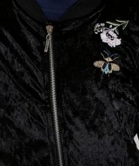 Jaqueta-Infantil-Bomber-em-Veludo-com-Bordado-Floral-Manga-Longa-Preta-9048073-Preto_4