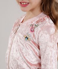 Jaqueta-Infantil-Bomber-em-Veludo-com-Bordado-Floral-Manga-Longa-Rose-9048073-Rose_4