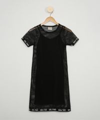 Vestido-Juvenil-em-Tela-Manga-Curta-Preto-9967651-Preto_1