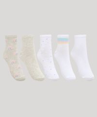 Kit-de-5-Meias-Femininas-Cano-Medio-Estampadas-Arco-Iris-Multicor-9973164-Multicor_1