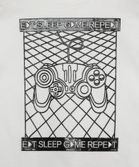 Camiseta-Infantil--Eat-Sleep-Game-Repeat--Manga-Curta-Off-White-9970624-Off_White_2