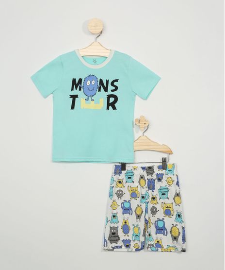Pijama-Infantil-Brandili-Monster-Manga-Curta-Verde-Agua-9968139-Verde_Agua_1