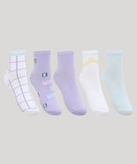 Kit-de-5-Meias-Femininas-Cano-Medio-Estampadas-Geometricas-Multicor-9973168-Multicor_1