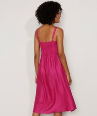 Vestido-Feminino-Midi-Evase-com-Franzido-Alca-Media-Rosa-Escuro-9975384-Rosa_Escuro_2