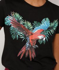 Camiseta-Feminina-Arara-Manga-Curta-Decote-Redondo-Preta-9933000-Preto_2