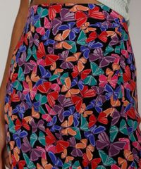 Saia-Feminina-Midi-Estampada-de-Borboletas-com-Fenda-Preta-9975431-Preto_5