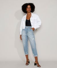Jaqueta-de-Sarja-Feminina-Cropped-com-Bolsos-Manga-Bufante-Branca-9981723-Branco_3
