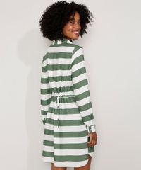 Saida-de-Praia-Chemise-Curta-Listrada-Manga-Longa-Verde-9974993-Verde_2