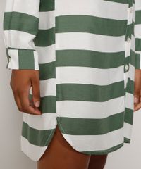 Saida-de-Praia-Chemise-Curta-Listrada-Manga-Longa-Verde-9974993-Verde_4