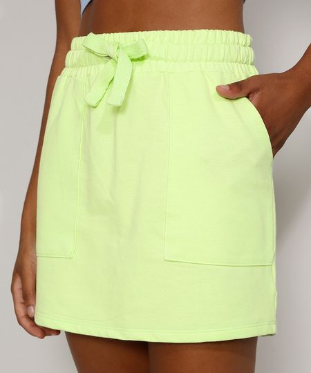 Saia-de-Moletom-Feminina-Curta-Basica-com-Bolsos-e-Cordao-Verde-Claro-9966742-Verde_Claro_1 Saia-de-Moletom-Feminina-Curta-Basica-com-Bolsos-e-Cordao-Verde-Claro-9966742-Verde_Claro_1