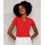 Camiseta-Feminina-Basica-Choker-com-Perolas-Manga-Curta-Vermelha-9973887-Vermelho_1