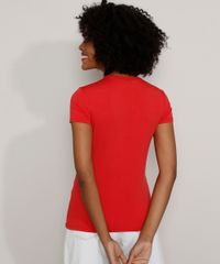 Camiseta-Feminina-Basica-Choker-com-Perolas-Manga-Curta-Vermelha-9973887-Vermelho_2