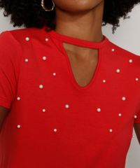Camiseta-Feminina-Basica-Choker-com-Perolas-Manga-Curta-Vermelha-9973887-Vermelho_6