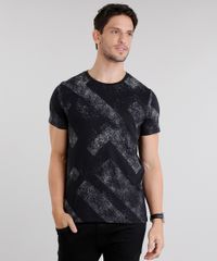 Camiseta-Masculina-Estampada-Geometrica-Gola-Careca-Manga-Curta-Preta-8692051-Preto_1