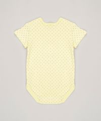 Body-Infantil-Estampado--Girafa--Manga-Curta-Decote-Redondo-em-Algodao---Sustentavel-Amarelo-8812210-Amarelo_2