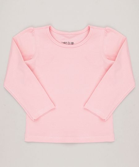 Blusa-Infantil-Basica-Manga-Longa-Decote-Redondo-em-Algodao---Sustentavel-Rosa-9041675-Rosa_1
