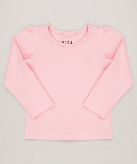 Blusa-Infantil-Basica-Manga-Longa-Decote-Redondo-em-Algodao---Sustentavel-Rosa-9041675-Rosa_1