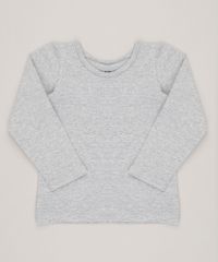 Blusa-Infantil-Basica-Manga-Longa-Decote-Redondo-em-Algodao---Sustentavel-Cinza-Mescla-9041666-Cinza_Mescla_1