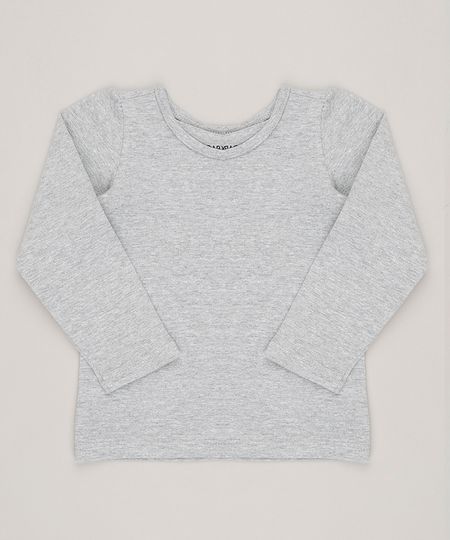 Blusa-Infantil-Basica-Manga-Longa-Decote-Redondo-em-Algodao---Sustentavel-Cinza-Mescla-9041666-Cinza_Mescla_1