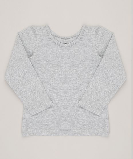 Blusa-Infantil-Basica-Manga-Longa-Decote-Redondo-em-Algodao---Sustentavel-Cinza-Mescla-9041666-Cinza_Mescla_1