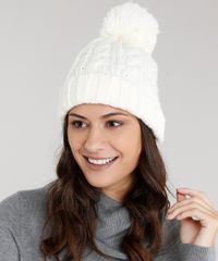 Gorro-Feminino-em-Trico-com-Pompom-Off-White-8754445-Off_White_2
