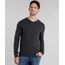 Sueter-Masculino-em-Trico-Gola-V-Manga-Longa-Cinza-Mescla-Escuro-8848759-Cinza_Mescla_Escuro_1