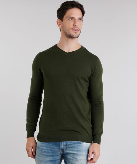 Sueter-Masculino-em-Trico-Gola-V-Manga-Longa-Verde-Militar-8848759-Verde_Militar_1 Sueter-Masculino-em-Trico-Gola-V-Manga-Longa-Verde-Militar-8848759-Verde_Militar_1