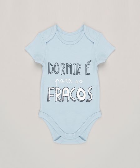 Body-Infantil--Dormir-e-Para-os-Fracos--Manga-Curta-Gola-Redonda-em-Algodao---Sustentavel-Azul-Claro-8809813-Azul_Claro_1