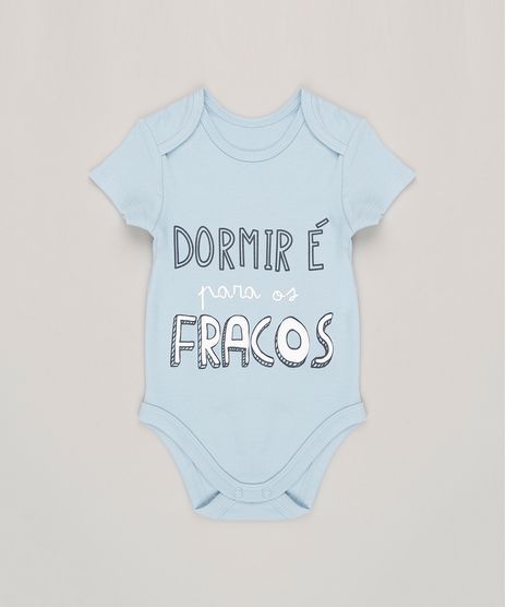 Body-Infantil--Dormir-e-Para-os-Fracos--Manga-Curta-Gola-Redonda-em-Algodao---Sustentavel-Azul-Claro-8809813-Azul_Claro_1