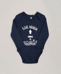 Body-Infantil--Esse-Nenem-Ama-a-Mamae--Manga-Longa-Gola-Redonda-em-Algodao---Sustentavel-Azul-Marinho-8824151-Azul_Marinho_1