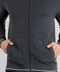 Jaqueta-Bomber-Masculina-em-Trico-Manga-Longa-Cinza-Mescla-Escuro-8850245-Cinza_Mescla_Escuro_4