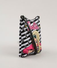 Bolsa-Infantil-Barbie-Estampada---Elasticos-de-Cabelo-Preta-9060645-Preto_2